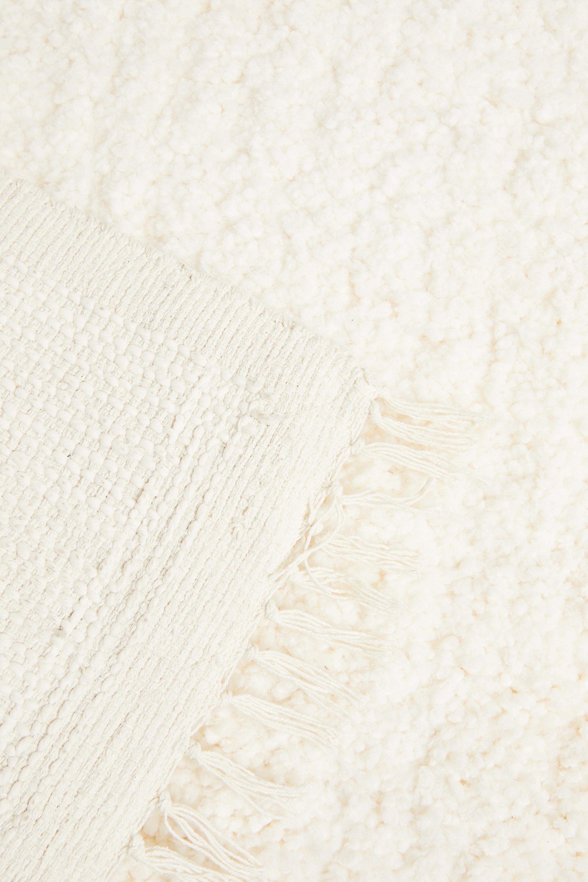 TAPIS RECTANGULAIRE COTON TEXTURÉ